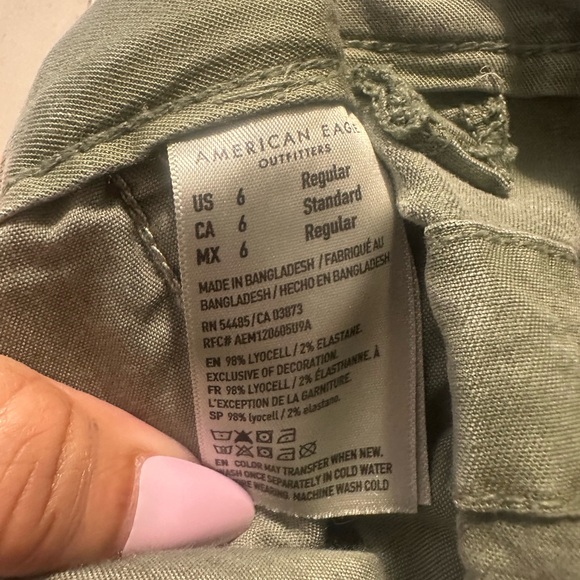American Eagle Outfitters Sage Green Cargo Pants - Picture 5 of 9